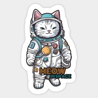 Astronaut cat Sticker